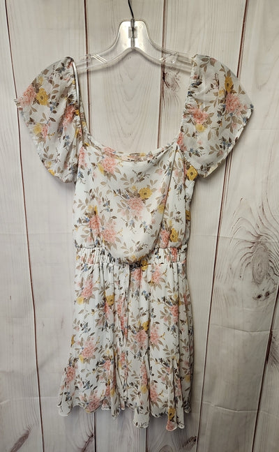 Mi Ami Women's Size XS White Floral Dress
