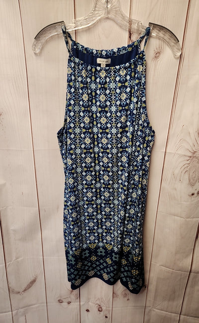 Max Studio Women's Size L Blue Floral Dress