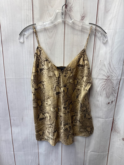 Banana Republic Women's Size M Brown Animal Print Sleeveless Top