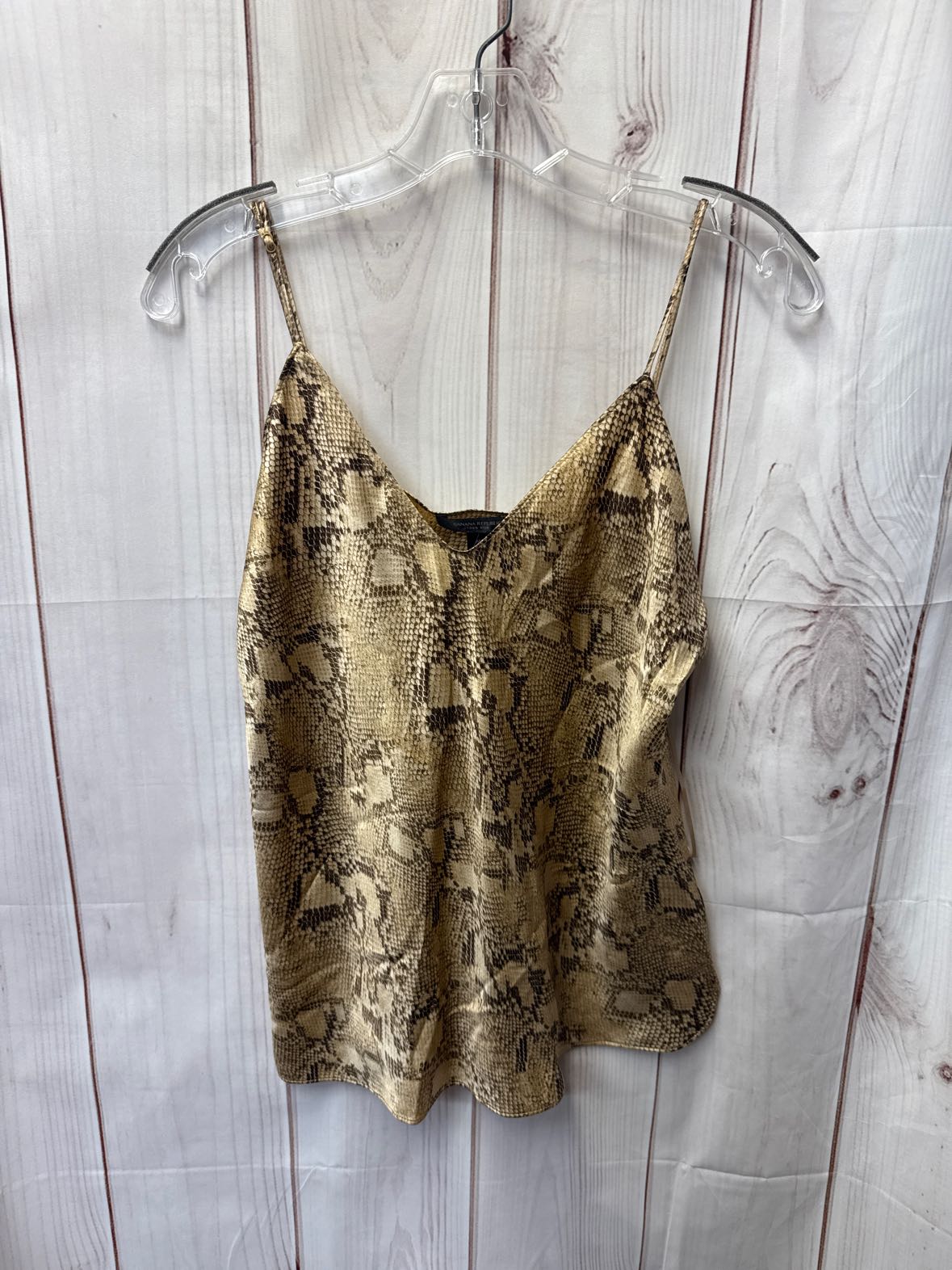 Banana Republic Women's Size M Brown Animal Print Sleeveless Top
