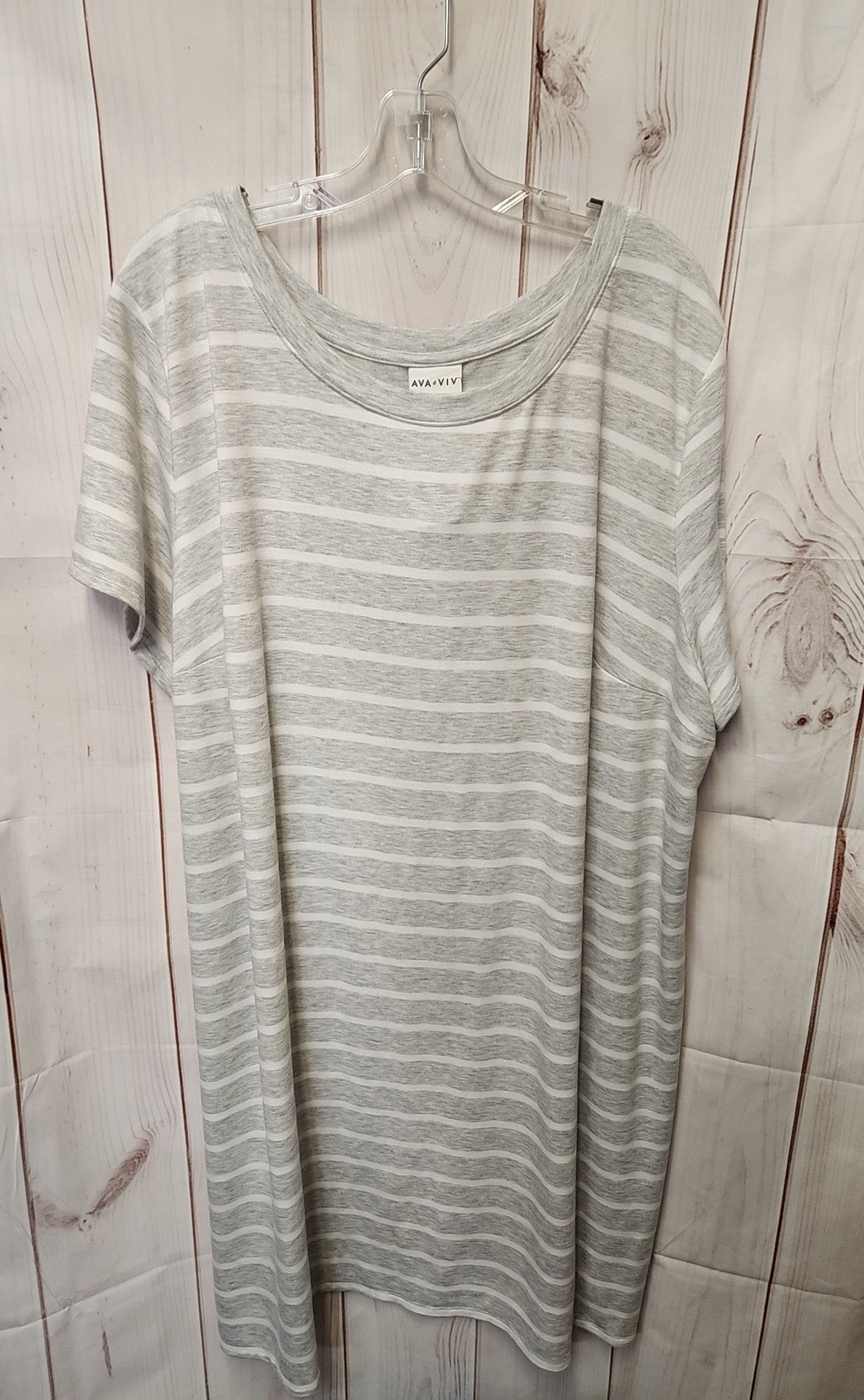 Ava & Viv Women's Size 4X Gray Dress