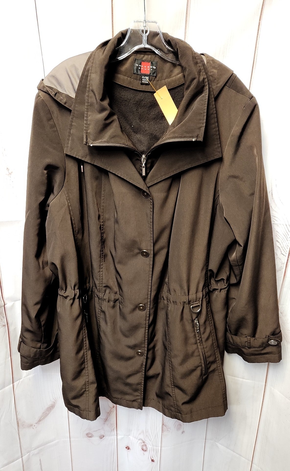 Gallery Women's Size 22/24 Brown Coat