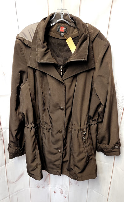 Gallery Women's Size 22/24 Brown Coat