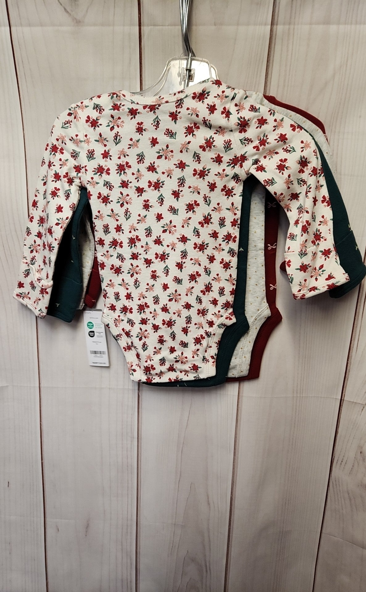 NWT Carters Girl's Size 3 Months Multi 4 Pcs Bodysuit