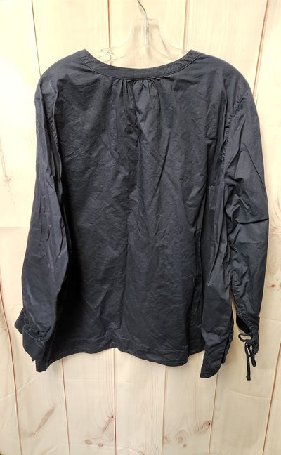 Old Navy Women's Size XXL Navy Long Sleeve Top