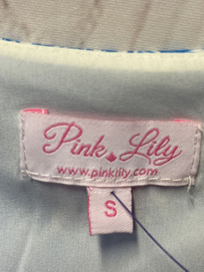 Pink Lily Women's Size S Blue Romper