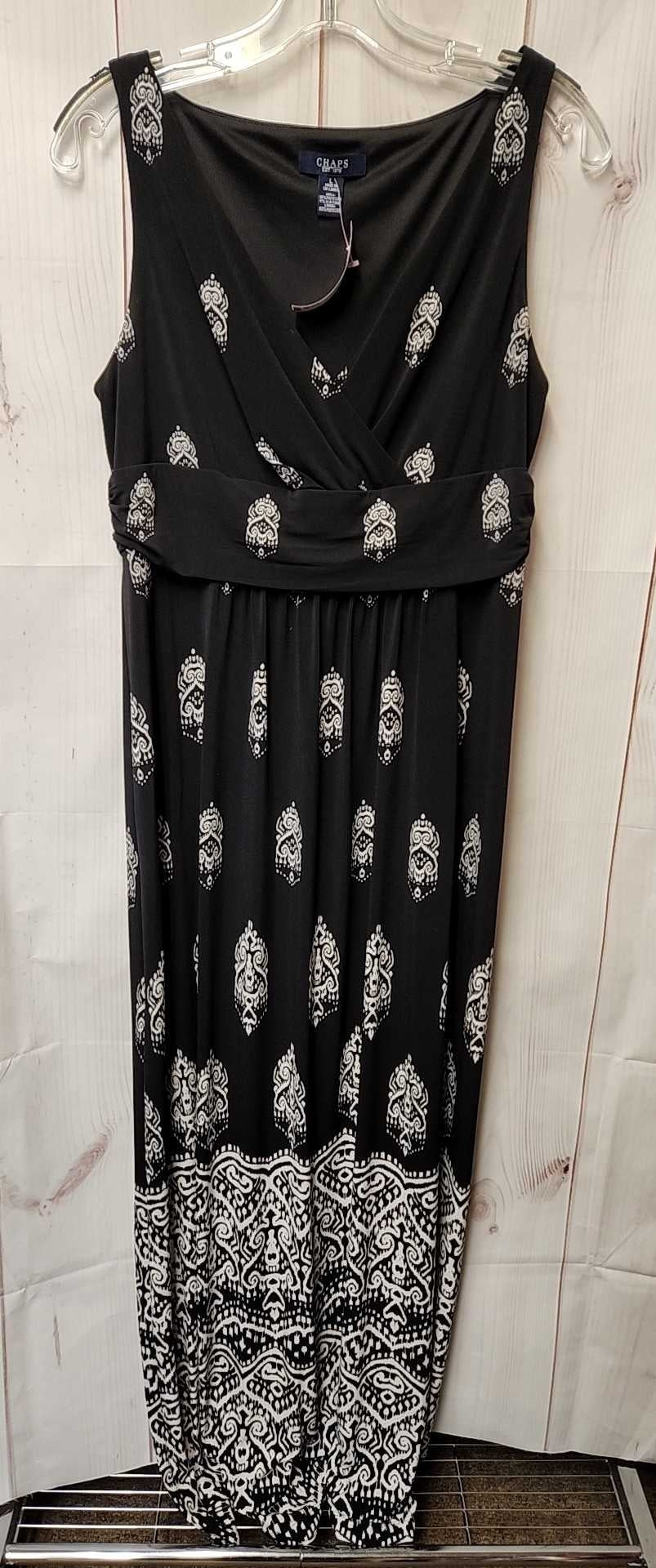 Chaps Women's Size L Black Dress