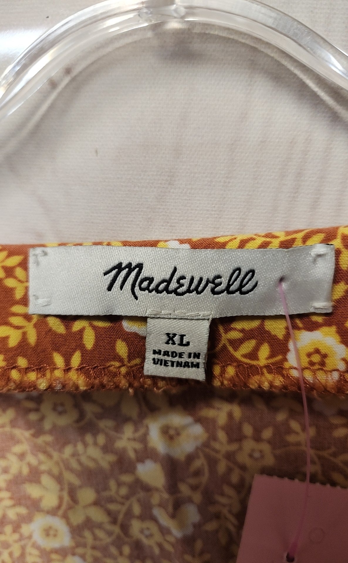 Madewell Women's Size XL Brown Floral Dress