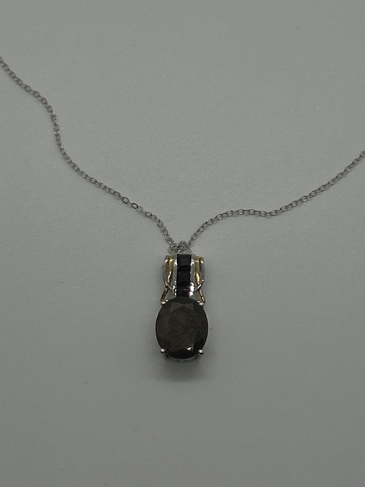 Sterling Brown .925 Sterling Silver Necklace