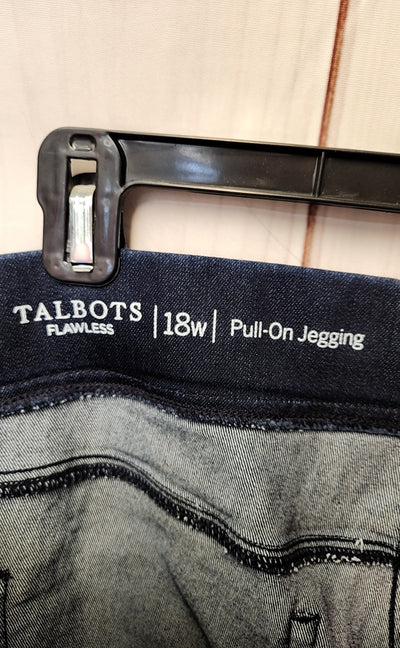 Talbots Women's Size 34 (18/1X) Blue Jeans Pull-on Jegging