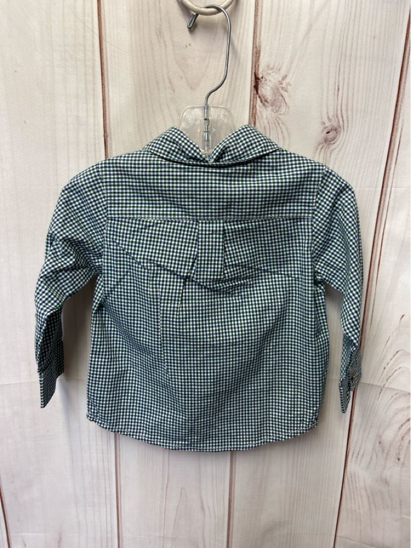 Carters Boy's Size 12 Months Blue & Green Shirt