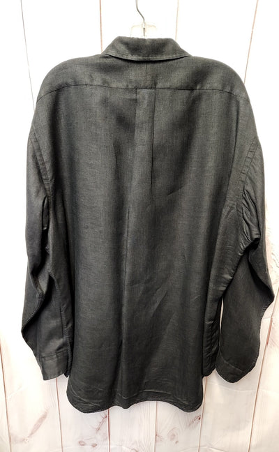 Ralph Lauren Men's Size XL Black Linen Shirt