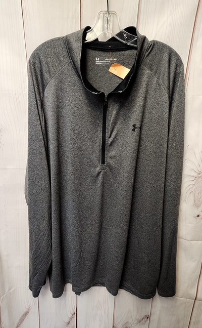 Under Armour Men's Size 4X Gray Shirt