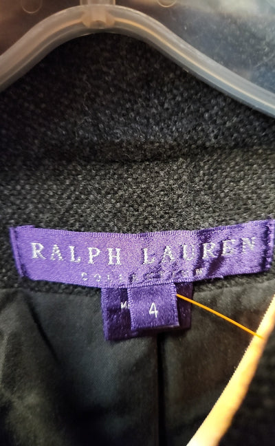 Ralph Lauren Collection  Purple Label Women's Size 4 Gray Wool/Cashmere Blazer