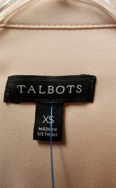Talbots Women's Size XS Peach Long Sleeve Top