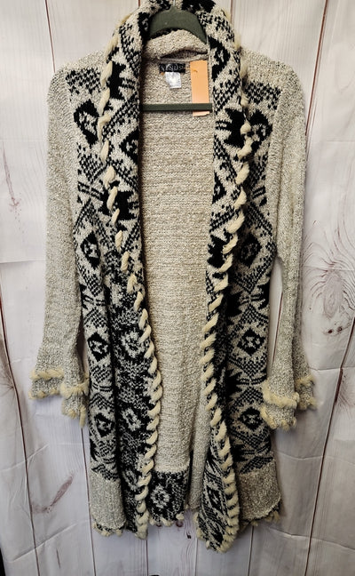 Venus Women's Size S Black & Beige Cardigan