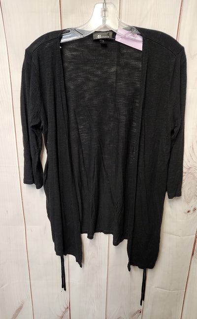 AB studio Women's Size M Black Cardigan