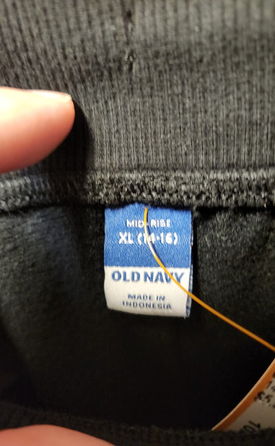 Old Navy Girl's Size 14/16 Black Sweatpants