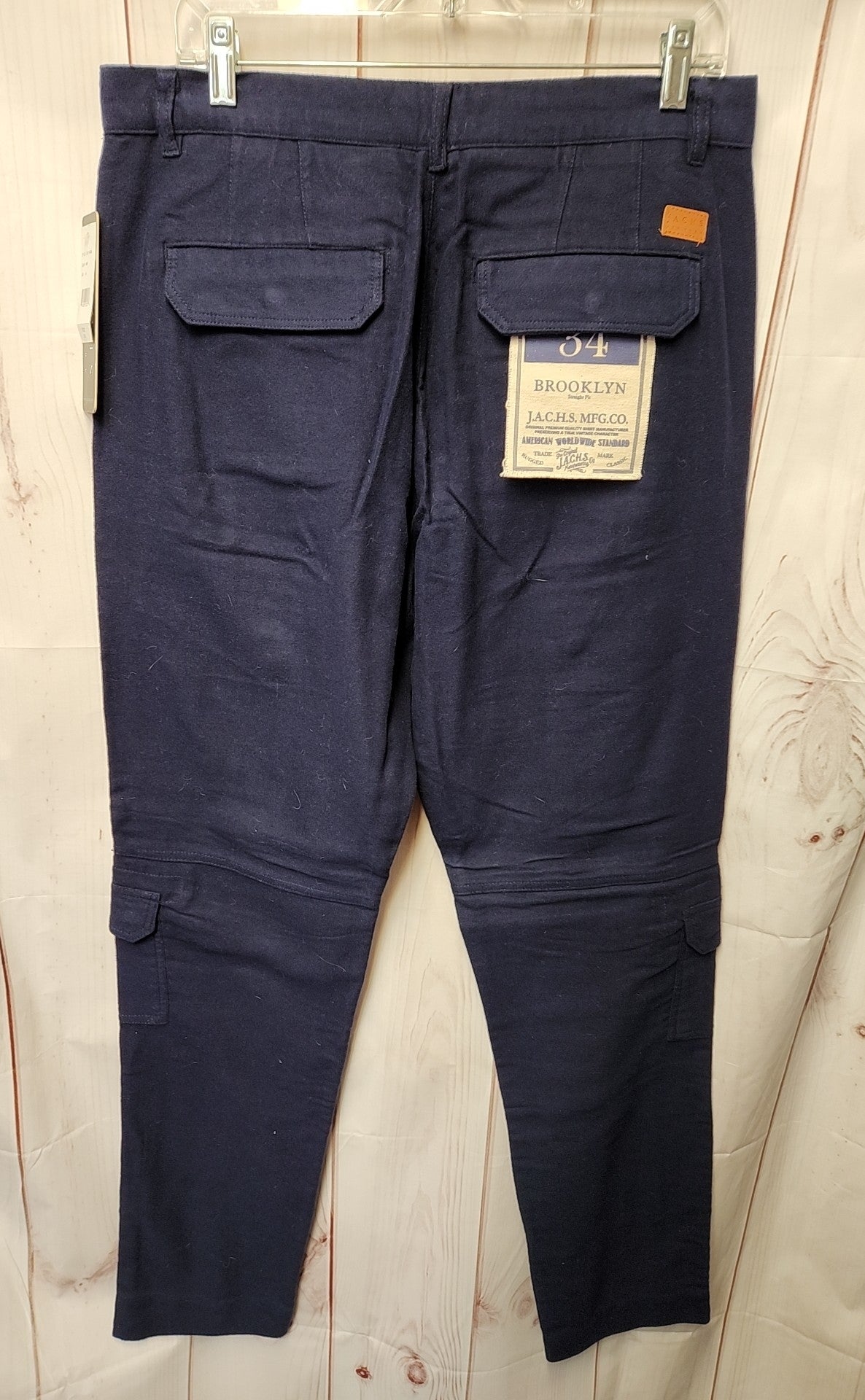 NWT Jachs Men's Size 34 Navy Pants Brooklyn Fit