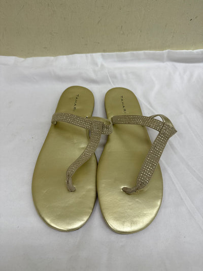 Tahari Women's Size 10 Gold Sandals Shoes