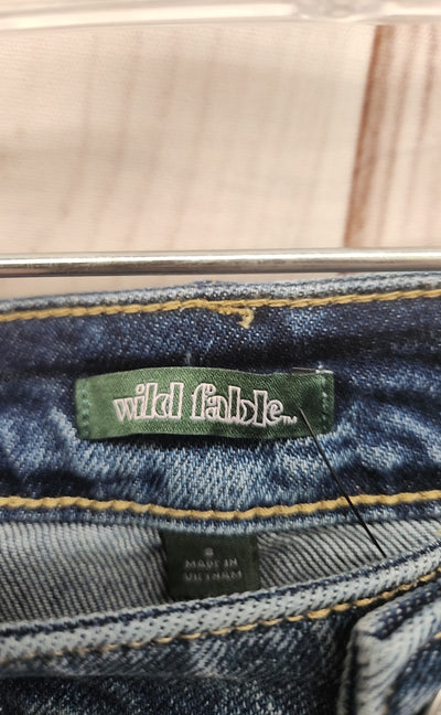 Wild Fable Women's Size 29 (7-8) Highest Rise Straight Blue Jeans NWT