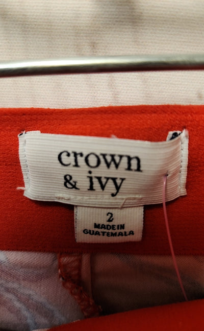 Crown & Ivy Women's Size 2 Red Skorts