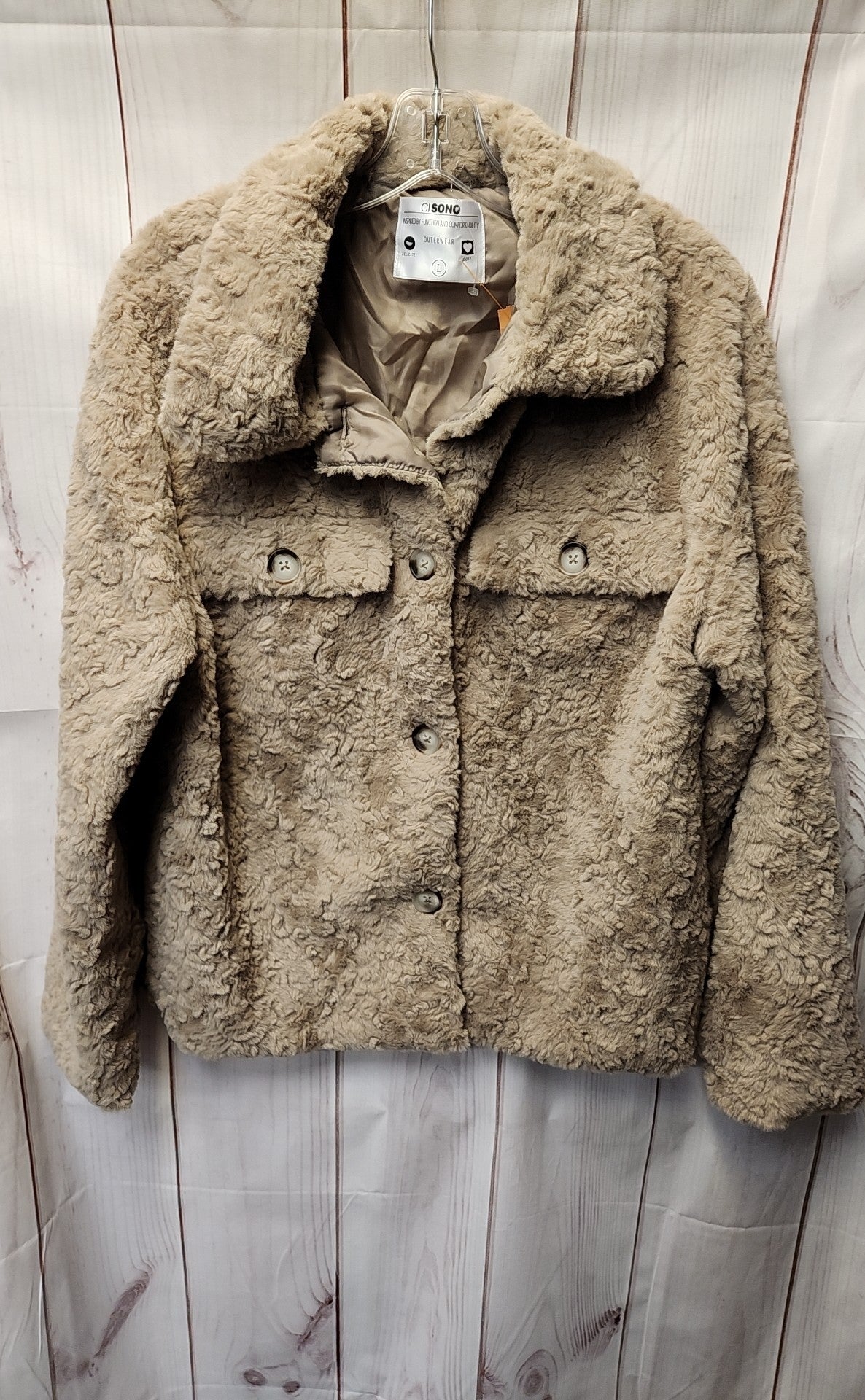 Ci Sono Women's Size L Beige Jacket