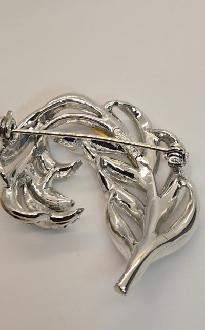 VTG Lisner Silver Brooch Pin