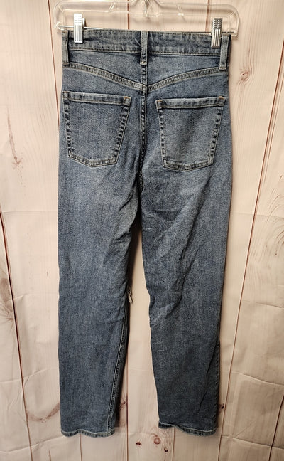 Wild Fable Women's Size 24 (00) Blue Jeans Super High Rise Straight