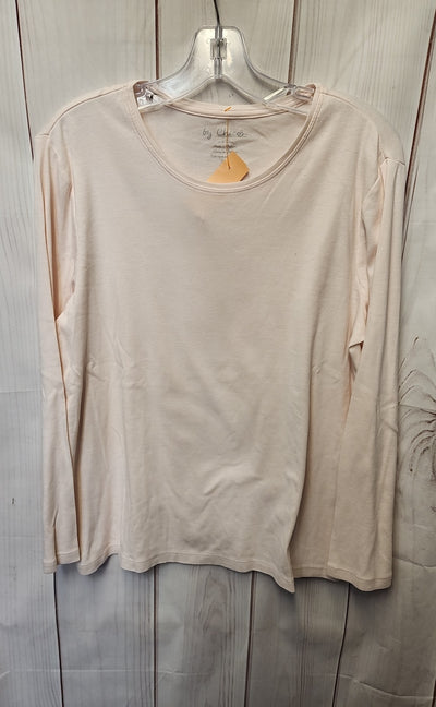 Chico's Women's Size 3 = US XL Pale Pink Long Sleeve Top