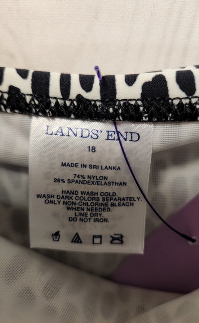 Lands End Women's Size 18 Black Swim Bottom