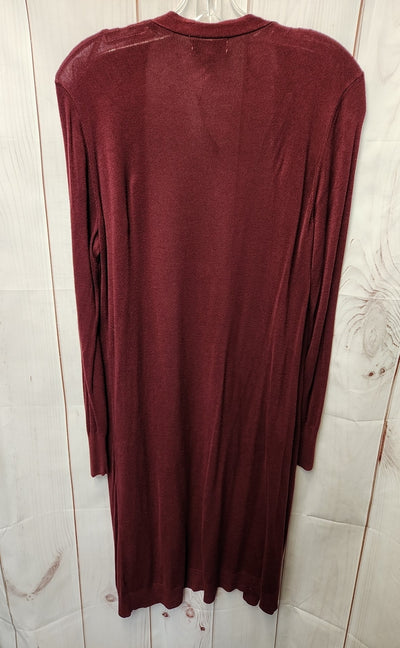 Joseph A Women's Size L Maroon Cardigan