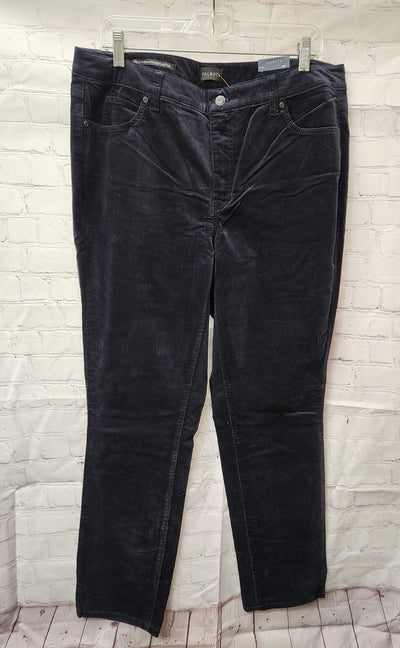 NWT Talbots Women's Size 14 Navy Corduroy Straight Leg Pants