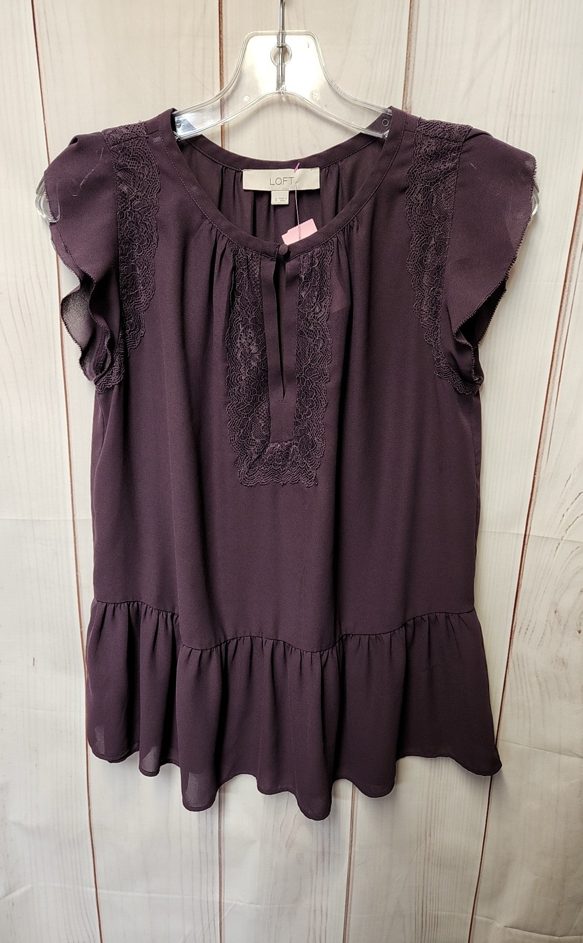 Loft Women's Size S Purple Short Sleeve Top