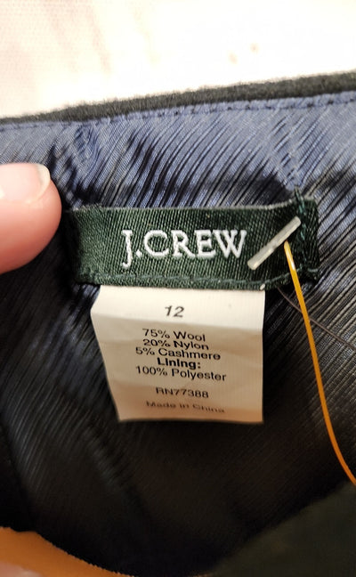 NWT J Crew Women's Size 12 Gray Skirt