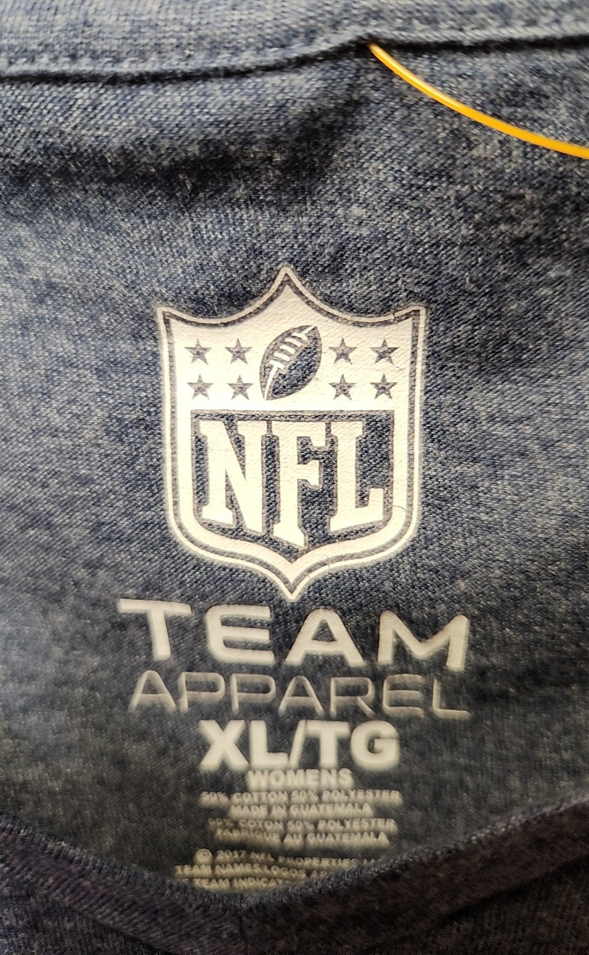 New England Patriots NFL Women's Size XL Blue Short Sleeve Top