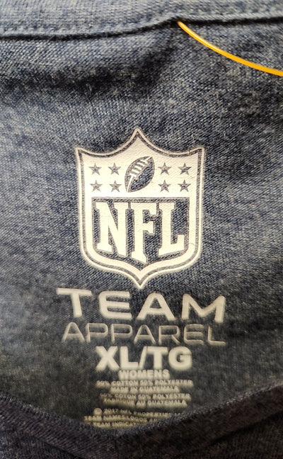 New England Patriots NFL Women's Size XL Blue Short Sleeve Top