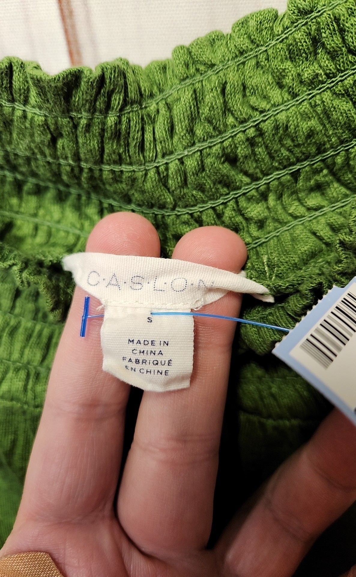 Caslon Women's Size S Green Long Sleeve Top