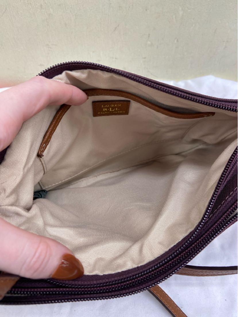 Ralph Lauren Purple Crossbody Purse Bag
