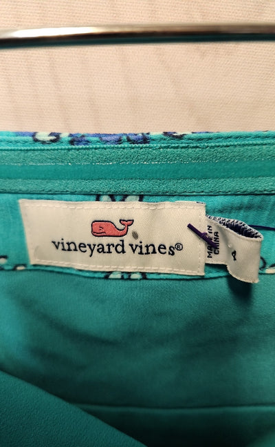 Vineyard Vines Women's Size 4 Teal Dress