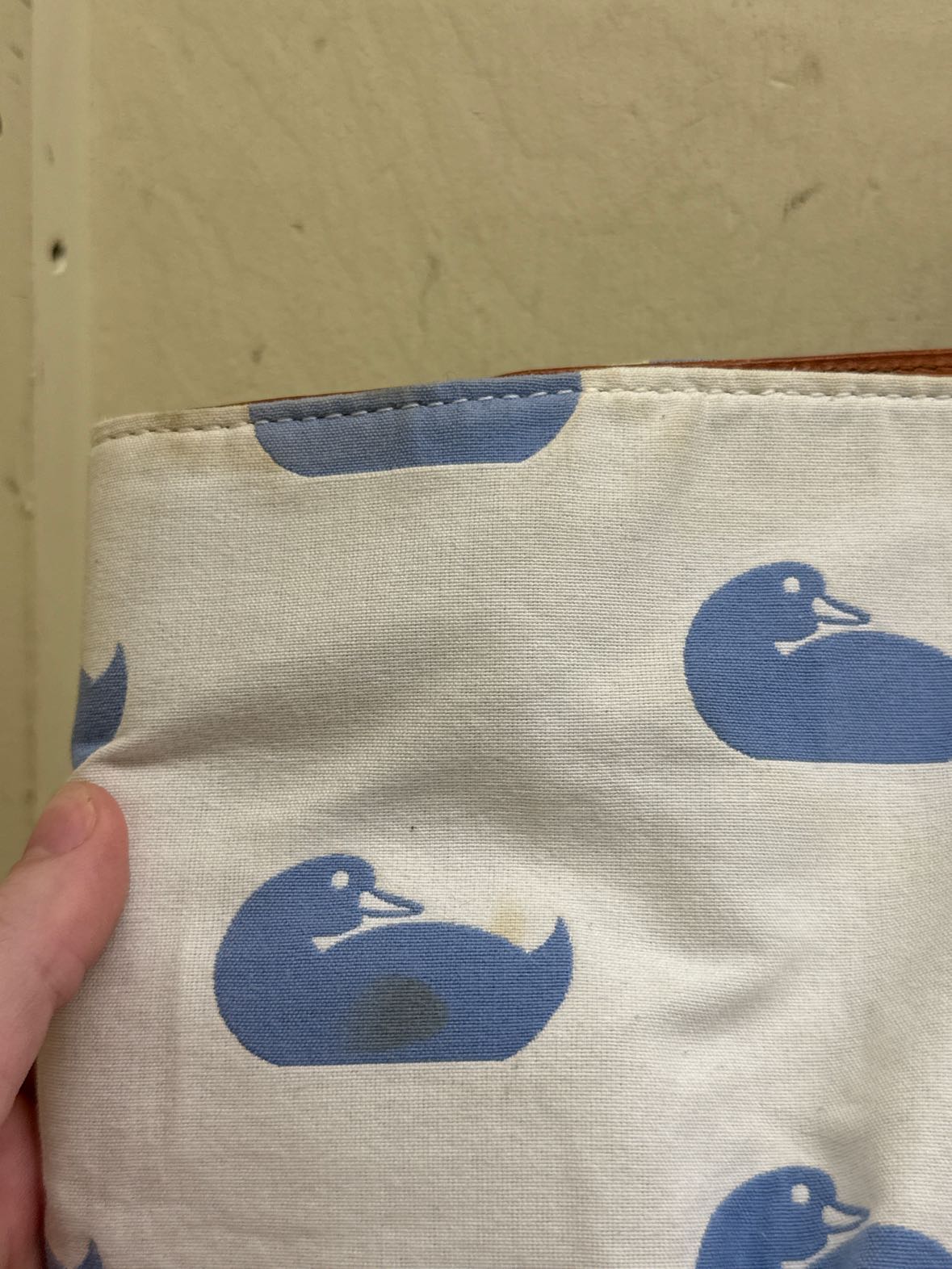 Dooney & Bourke White Tote Bag AS IS - Stains