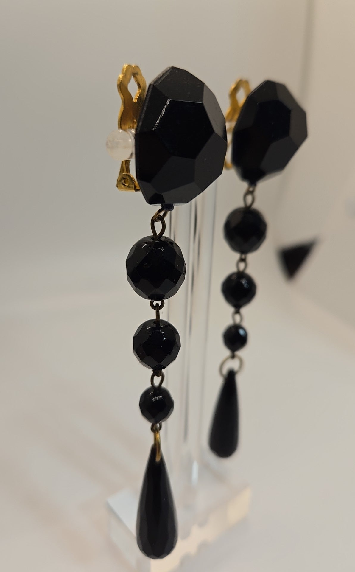 Black Clip-on Earrings