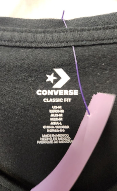 Converse Women's Size M Black Short Sleeve Top