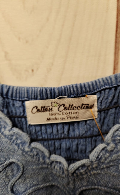 Cotton Collections Women's Size XXL Blue Dress