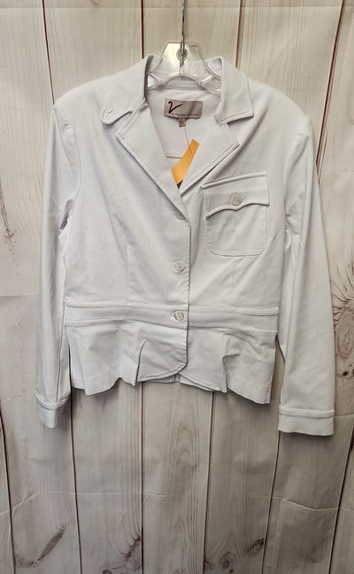 V by Vanessa Williams Women's Size S White Jacket