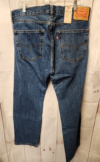 NWT Levis Men's Size 36x30 Blue Jeans 505 Regular
