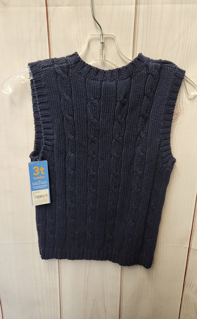 NWT Carters Boy's Size 3 Navy Sweater Vest
