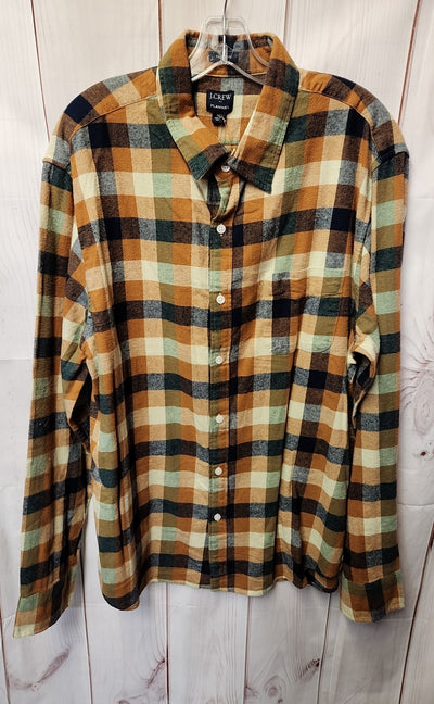 J Crew Men's Size XL Brown Shirt