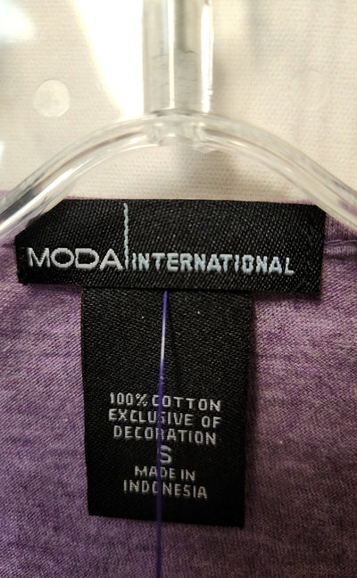 Moda International Women's Size S Purple Cardigan