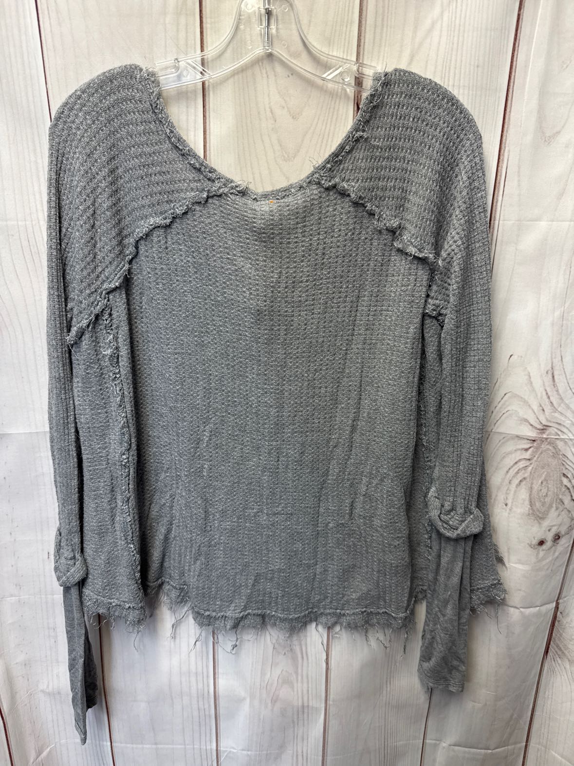 We the Free Women's Size S Gray Long Sleeve Top